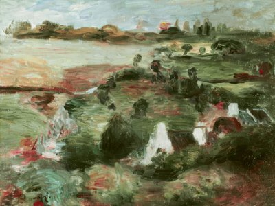 Bretagne landskap av Pierre Auguste Renoir