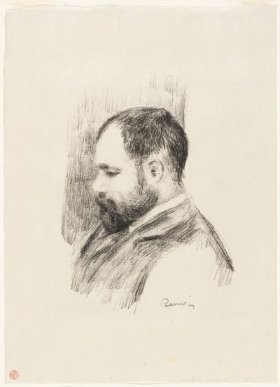 Porträtt av Ambroise Vollard av Pierre Auguste Renoir