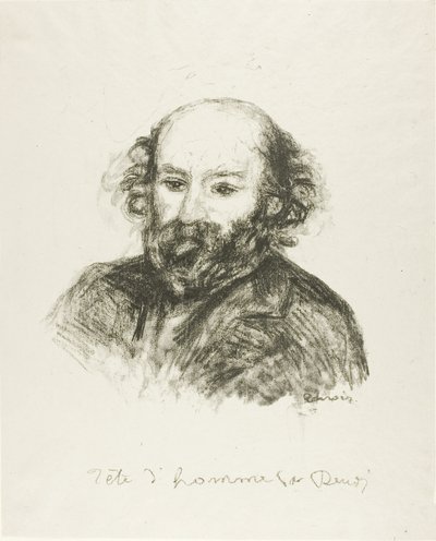Porträtt av Cezanne av Pierre-Auguste Renoir