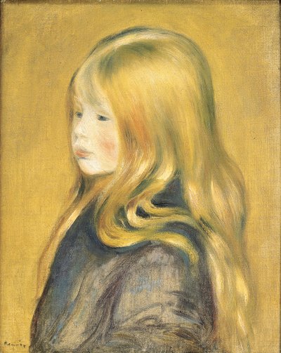 Porträtt av Edmond Renoir, Jr., 1888 av Pierre Auguste Renoir
