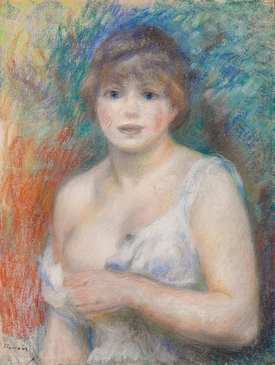 Porträtt av Jeanne Samary, ca 1879-1880 av Pierre Auguste Renoir
