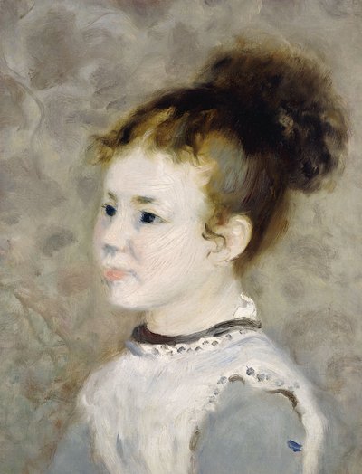 Porträtt av Jeanne Sisley, 1875 av Pierre Auguste Renoir