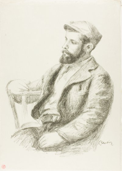 Porträtt av Louis Valtat av Pierre-Auguste Renoir