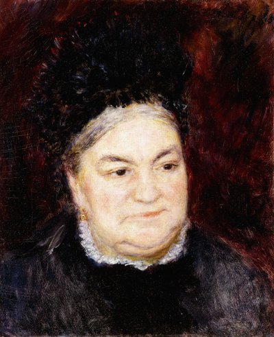 Porträtt av gammal kvinna av Pierre Auguste Renoir