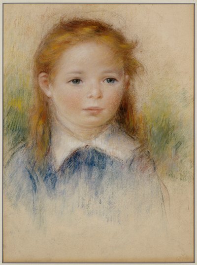 Porträtt av en ung flicka av Pierre-Auguste Renoir