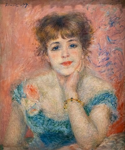 Porträtt av skådespelerskan Jeanne Samary av Pierre Auguste Renoir