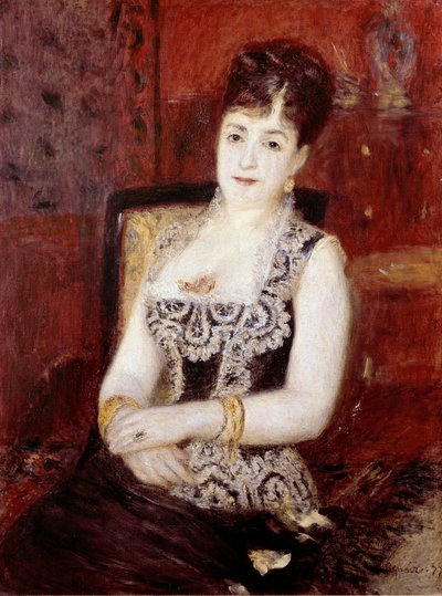 Porträtt av grevinnan av Pourtales. Målning av Pierre Auguste Renoir (Pierre-Auguste av Pierre Auguste Renoir