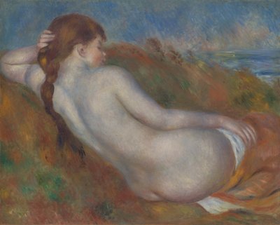 Liggande naken, 1883. av Pierre Auguste Renoir