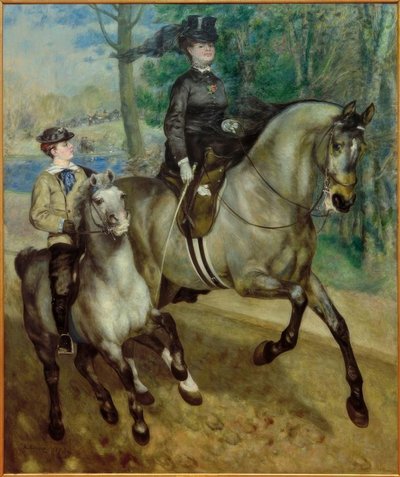 Ryttare i Bois de Boulogne av Pierre Auguste Renoir