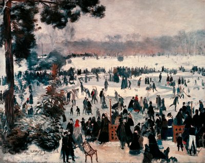 “Skejtare på Bois de Boulogne i Paris” av Pierre-Auguste Renoir