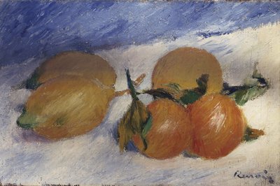 Stilleben med citroner och apelsiner, 1881 av Pierre Auguste Renoir