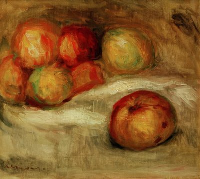 Stilleben med äpplen av Pierre-Auguste Renoir