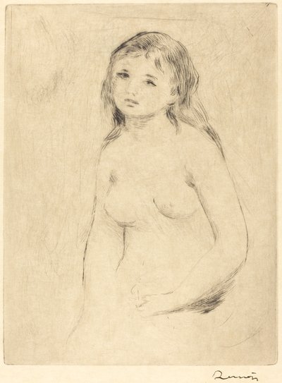 Study for a Bather Etude pour une baigneuse, sent 1800-tidigt 1900-tal. av Pierre Auguste Renoir