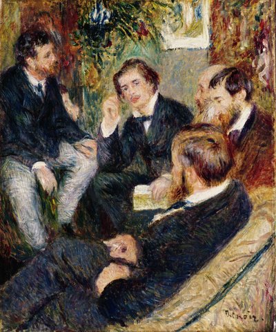 Konstnärens ateljé, Rue Saint-Georges, 1876 av Pierre Auguste Renoir