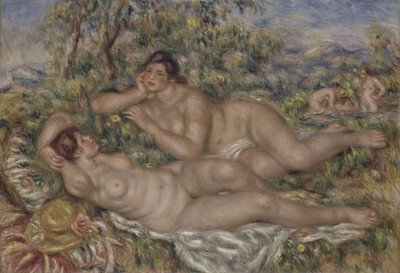 The Bathers, ca 1918-19 (olja på duk) av Pierre Auguste Renoir