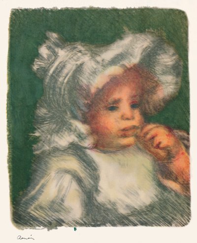 The Child with the Biscuit, ca 1898-1899, 1946 av Pierre Auguste Renoir