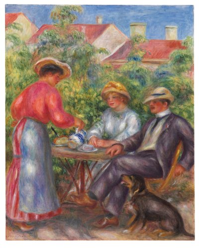 The Cup of Tea, or The Garden, c.1906-07 av Pierre Auguste Renoir