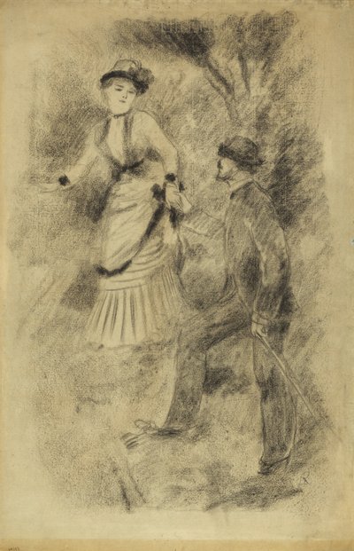 Nedstigningen från toppmötet: Jean Martin Steadies Hélène, bankirens dotter, 1881 av Pierre Auguste Renoir