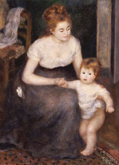 Det första steget, 1876 av Pierre Auguste Renoir