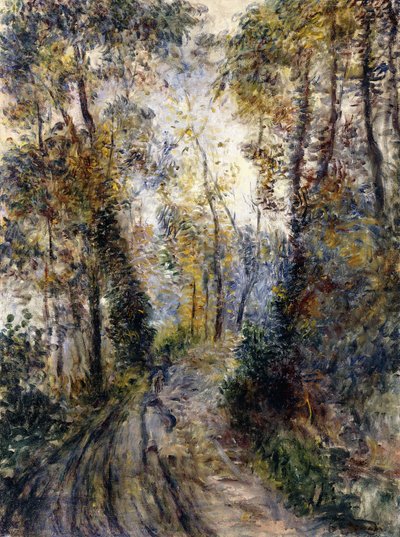 Skogsstigen, 1871 av Pierre Auguste Renoir