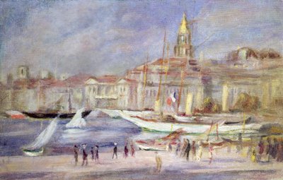 Gamla hamnen i Marseille, ca 1912 av Pierre Auguste Renoir