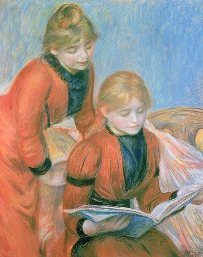 De två systrarna (pastell) av Pierre Auguste Renoir