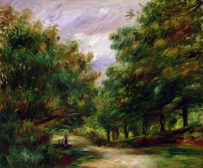 Vägen nära Cagnes, 1905 av Pierre Auguste Renoir