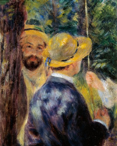 Gungan (detalj). Porträtt av Norbert Goeneutte, fransk målare (1854-1894) av Pierre Auguste Renoir