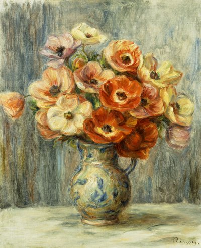 Vas av anemoner, av Pierre Auguste Renoir
