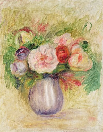 Vas med blommor av Pierre Auguste Renoir