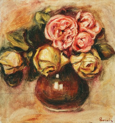 Vas av rosor; Vase de Roses, av Pierre Auguste Renoir