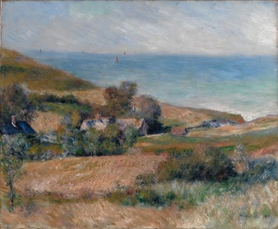 Utsikt över havskusten nära Wargemont i Normandie, 1880 av Pierre Auguste Renoir