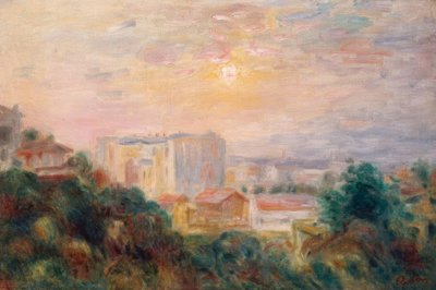 Utsikt över Montmartre av Pierre-Auguste Renoir