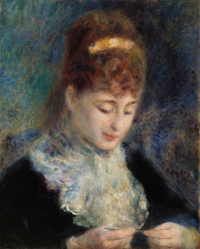 Kvinna Virkning av Pierre-Auguste Renoir