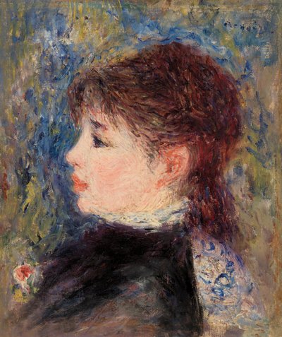 Ung kvinna med ros av Pierre-Auguste Renoir