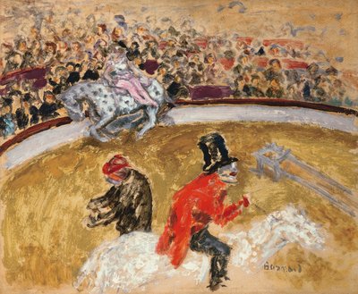 På cirkus, ca 1897 (olja på pannå) av Pierre Bonnard