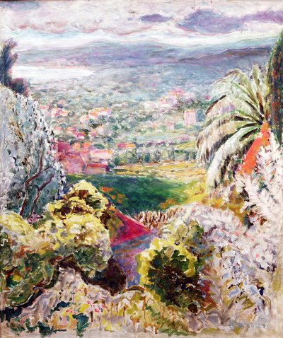 Cannesbukten, ca 1937 av Pierre Bonnard
