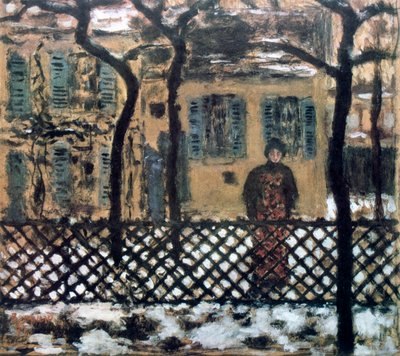 Bakom staketet, c1895 av Pierre Bonnard
