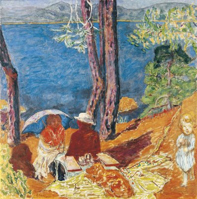 Havet, under tallarna, 1921. av Pierre Bonnard