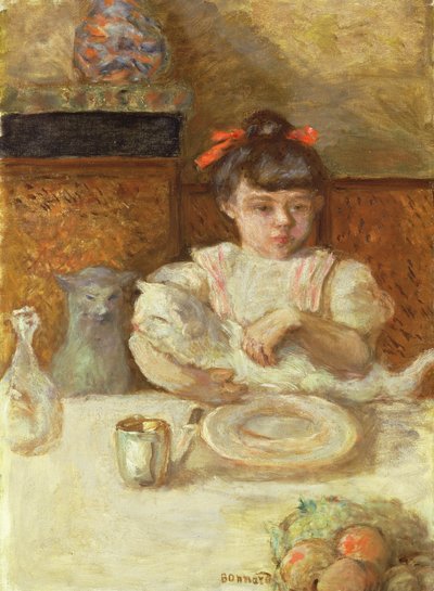 Barn med katter, ca 1906 (olja på duk) av Pierre Bonnard