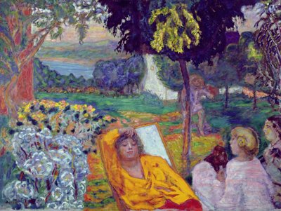 Kväll (eller Siesta eller In a Southern Garden) 1914 av Pierre Bonnard