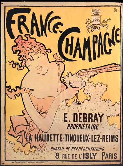 Frankrike Champagne. Litografi ... (litografi) av Pierre Bonnard