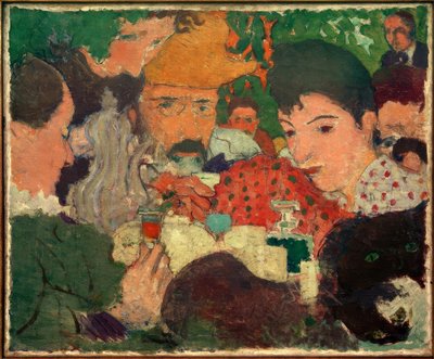 Afternoon tea i trädgården, Studie zu LA eftermiddag i trädgården av Pierre Bonnard