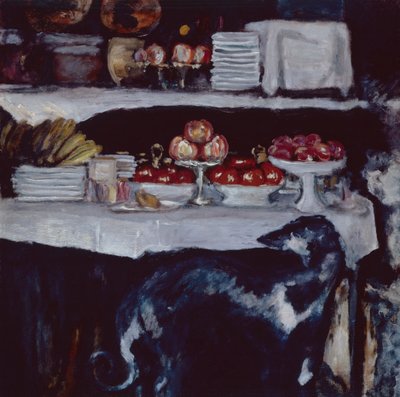 Greyhound and Still Life, ca 1920-25 (olja på duk) av Pierre Bonnard