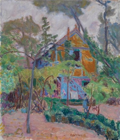 Hus bland träd, 1918 av Pierre Bonnard