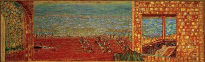 Den soliga terrassen av Pierre Bonnard