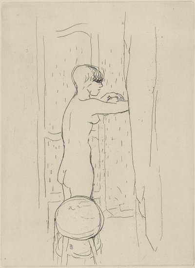 La Toilette (badet) av Pierre Bonnard