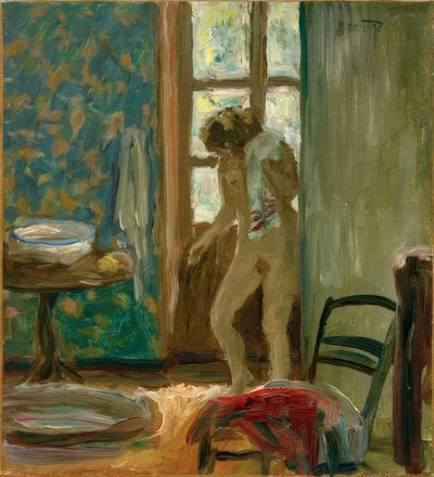 Toaletten. Handduk naken av Pierre Bonnard