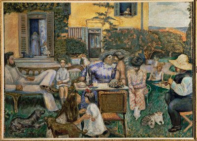 La famille Terasse, en borgerlig eftermiddag (olja på duk) av Pierre Bonnard