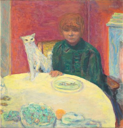 La femme au chat Kvinna med katt, 1912. av Pierre Bonnard